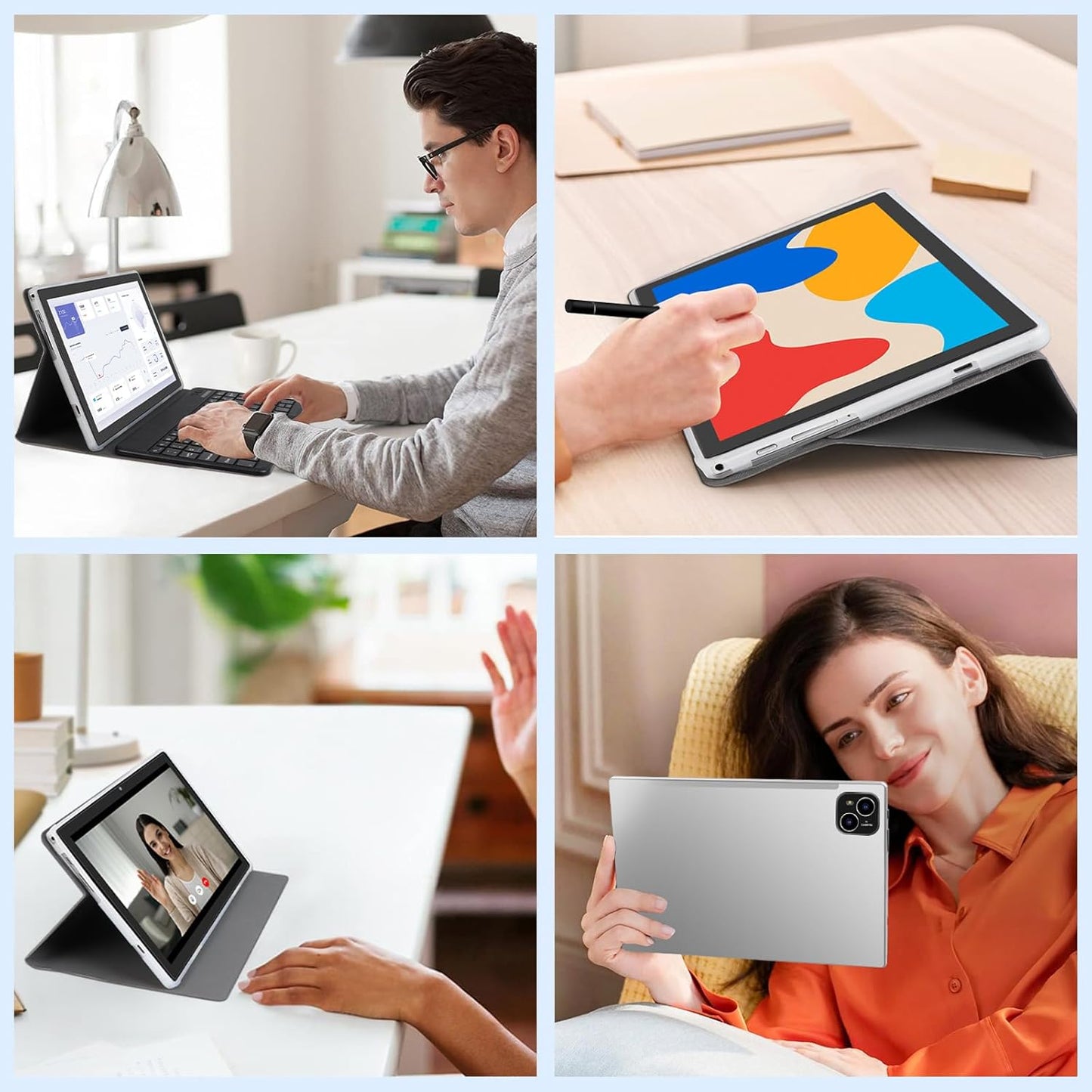 Tablet Android 14 de 10.1" – Octa-Core + Kit Completo