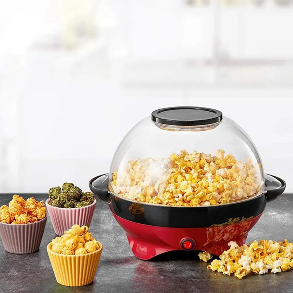 Máquina Eléctrica para Palomitas con Agitación Automática y Tapa Multifunción