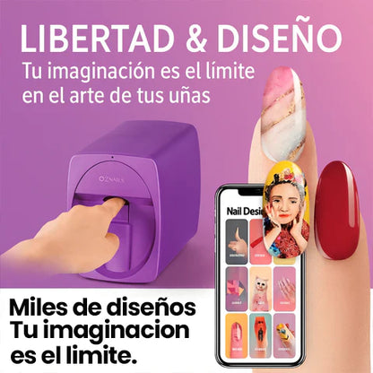 EN 20 SEGUNDOS esta impresora 3D hará diseños hiperrealistas en tus uñas - Con App Movil