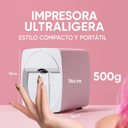 EN 20 SEGUNDOS esta impresora 3D hará diseños hiperrealistas en tus uñas - Con App Movil