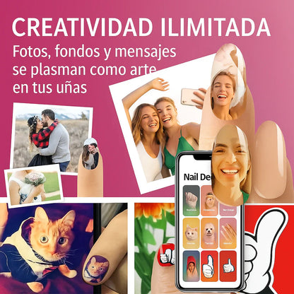 EN 20 SEGUNDOS esta impresora 3D hará diseños hiperrealistas en tus uñas - Con App Movil