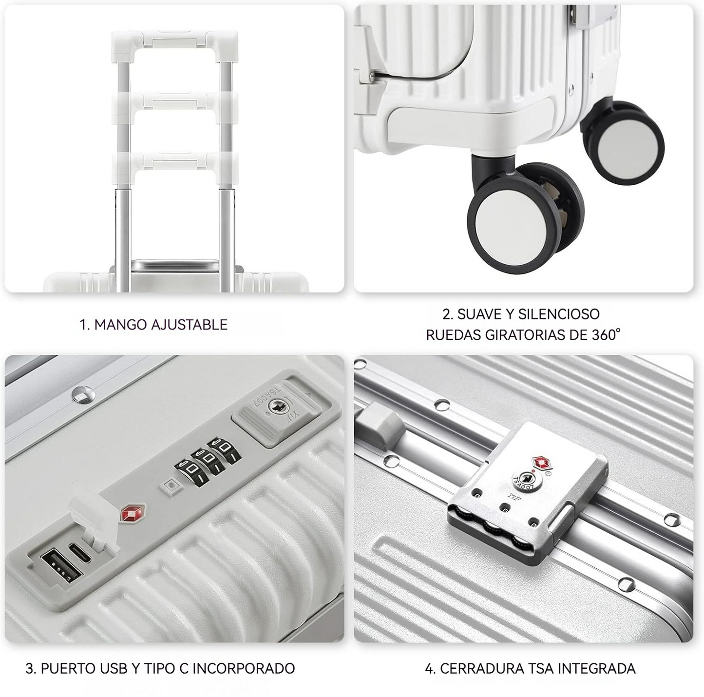 Maleta marco de aluminio USB - Gran God Tech