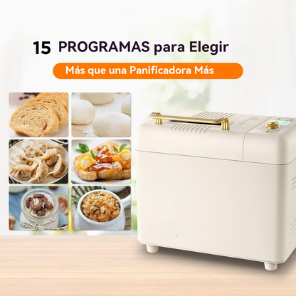 Panificadora Inteligente con 15 Programas y Sartén de Cerámica