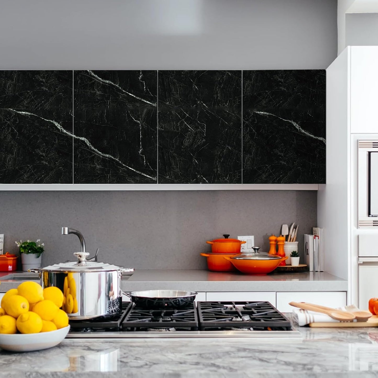 Placas autoadhesivas de PVC símil mármol para interiores