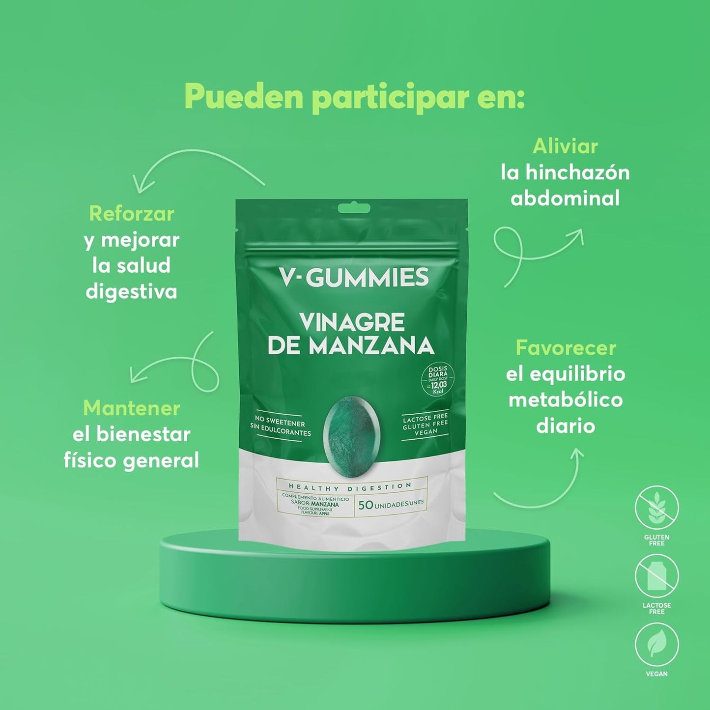 Gominolas de Vinagre de Sidra de Manzana