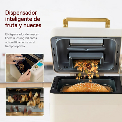 Panificadora Inteligente con 15 Programas y Sartén de Cerámica