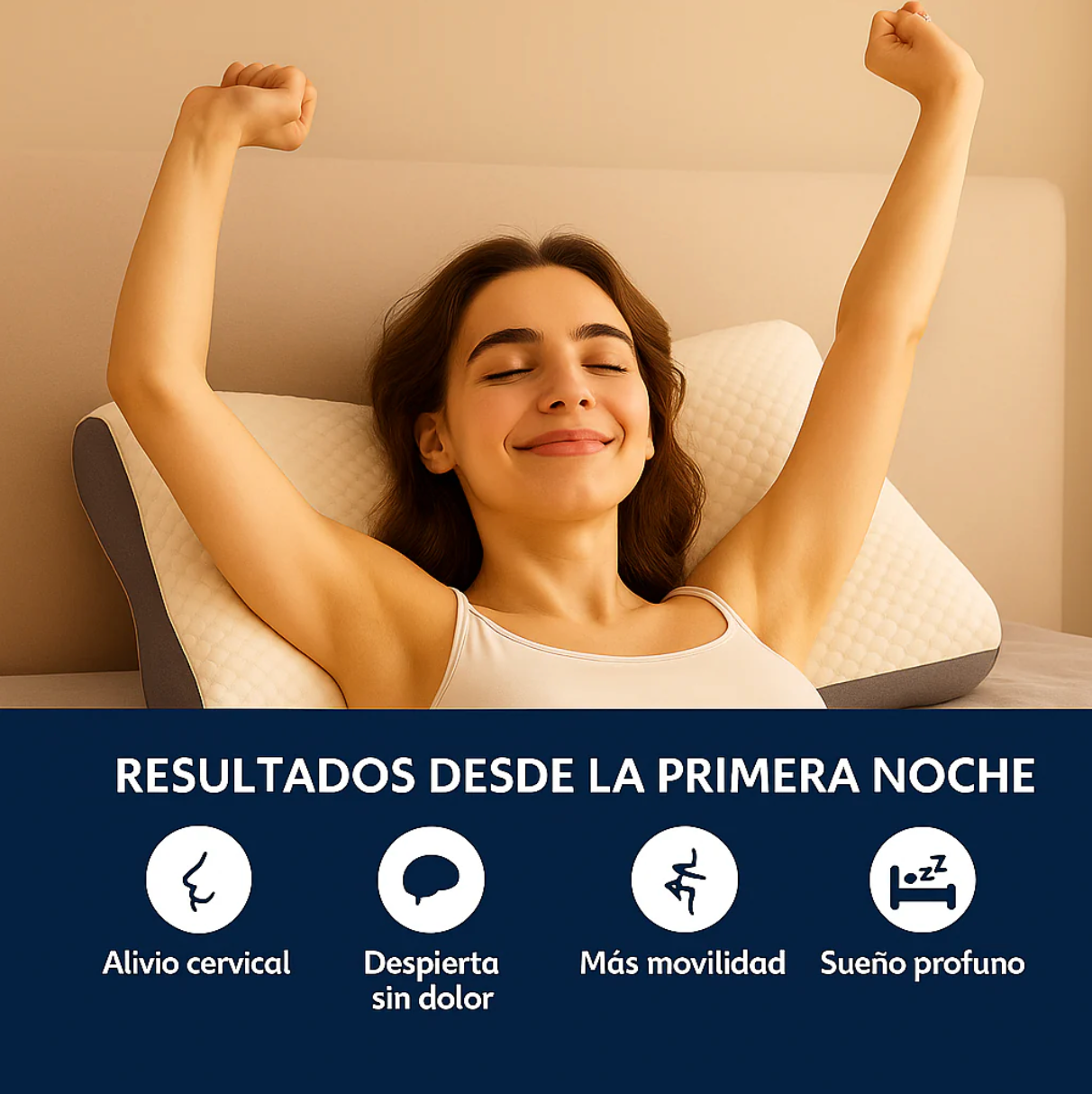 Almohada CerviLux™ - Redescubre el placer de despertar sin dolores