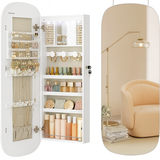 Espejo Joyero de Pared con Luces LED