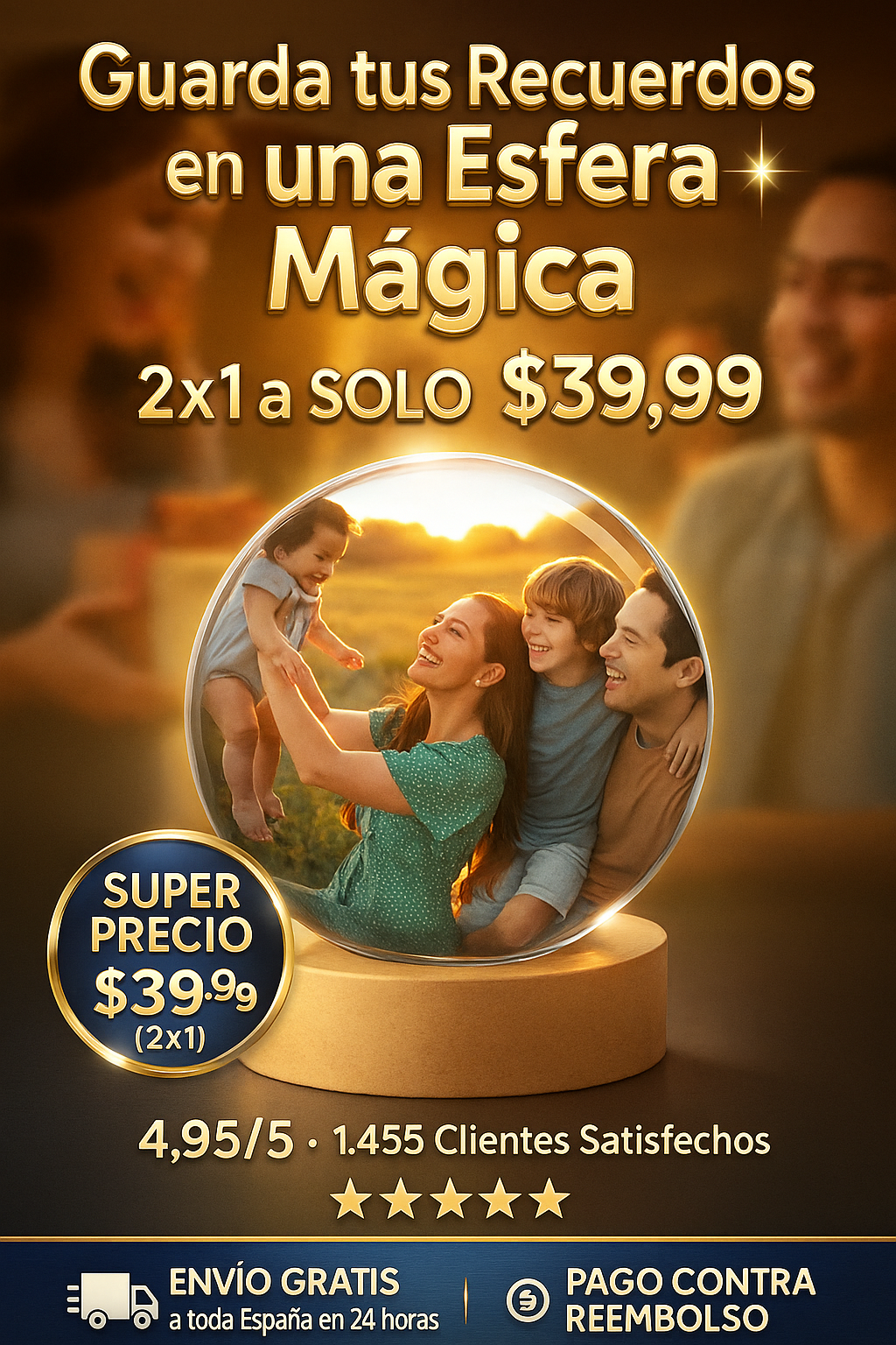 Los recuerdos de seres queridos o mascotas en una esfera de crystal