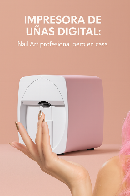 EN 20 SEGUNDOS esta impresora 3D hará diseños hiperrealistas en tus uñas - Con App Movil