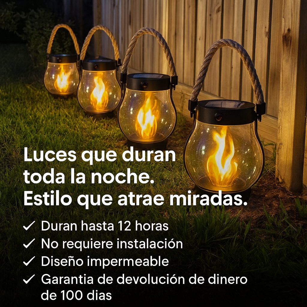 Luces Solares para exteriores - LLEVA 4 Y PAGA 2