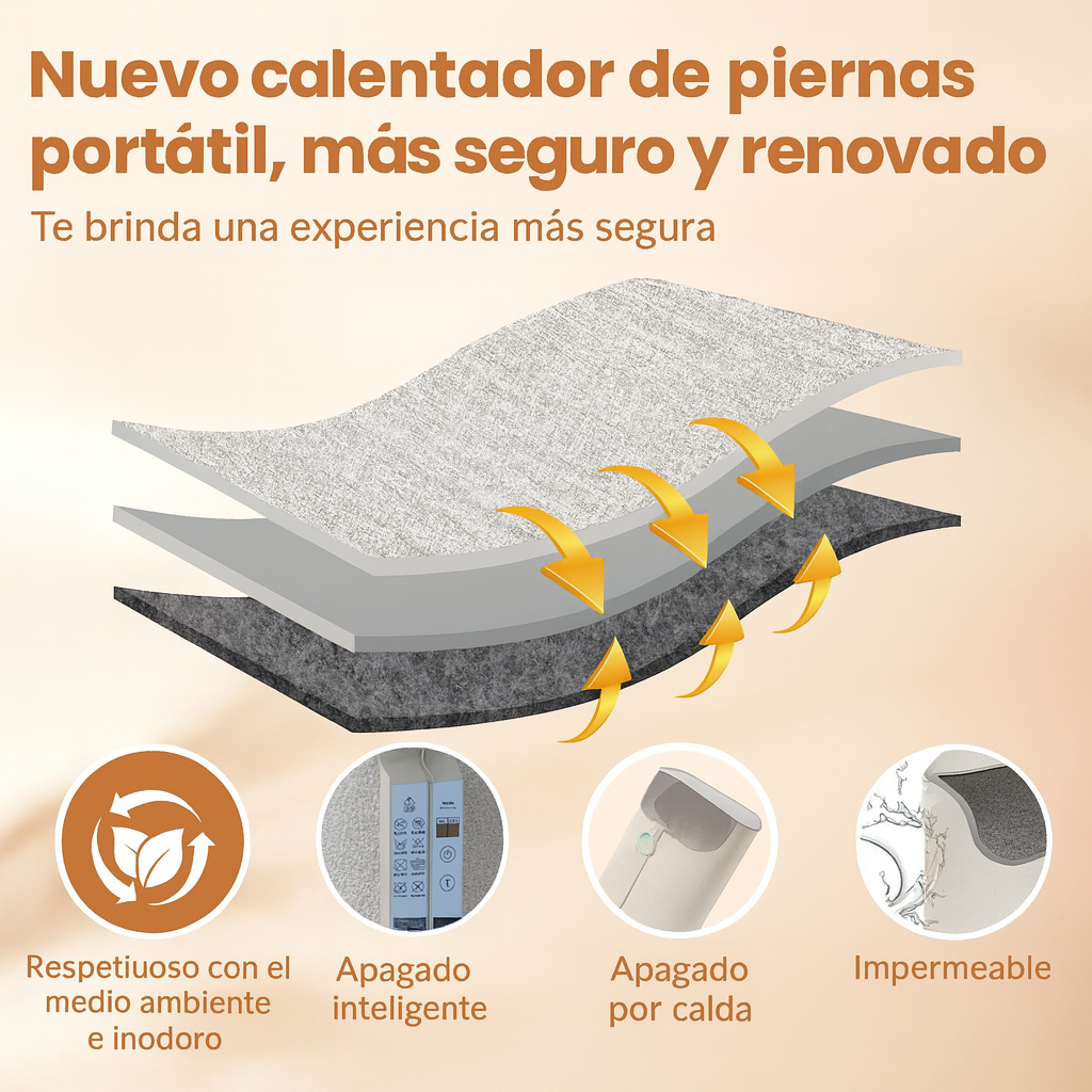 Calefactor de piernas y pies para invierno