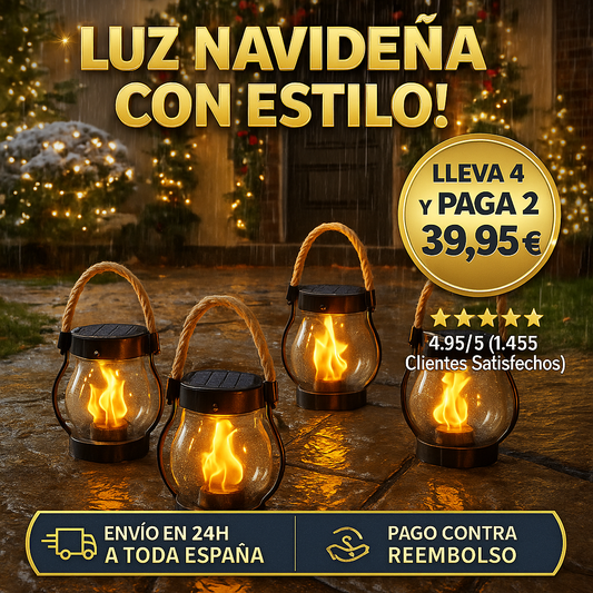 Luces Solares para exteriores - LLEVA 4 Y PAGA 2