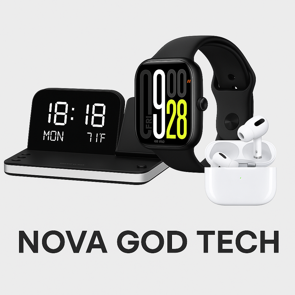 Pack Smart Watch + Base de carga + Air Pods - Tech God Zone