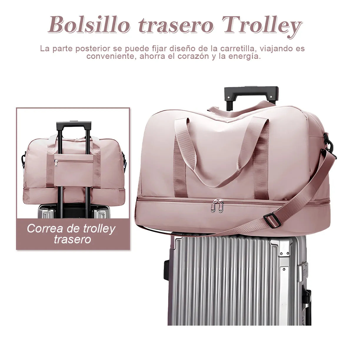 Maleta Deportiva, Mochila Gym y Bolso de Viaje en Uno