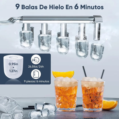 Máquina de Hielo Portátil – Encimera Compacta