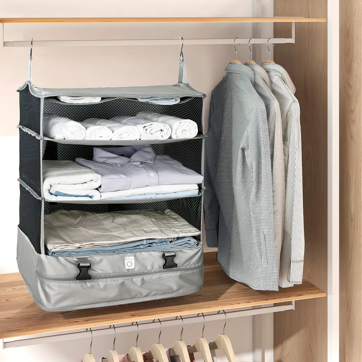 Organizador de Maleta Plegable y Colgante