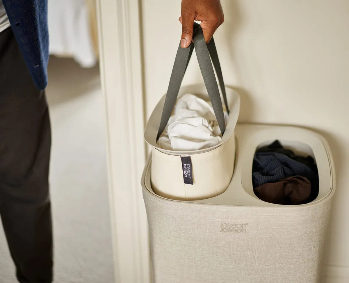 Cesto de Ropa Sucia con Separación Inteligente y Bolsas Extraíbles