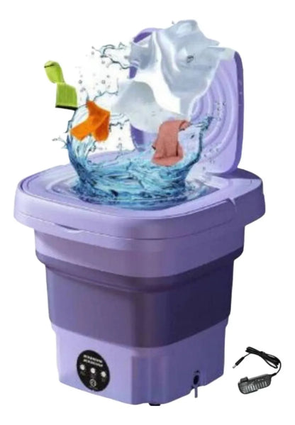 Mini Lavadora Portátil Plegable con Temporizador y Secado Suave
