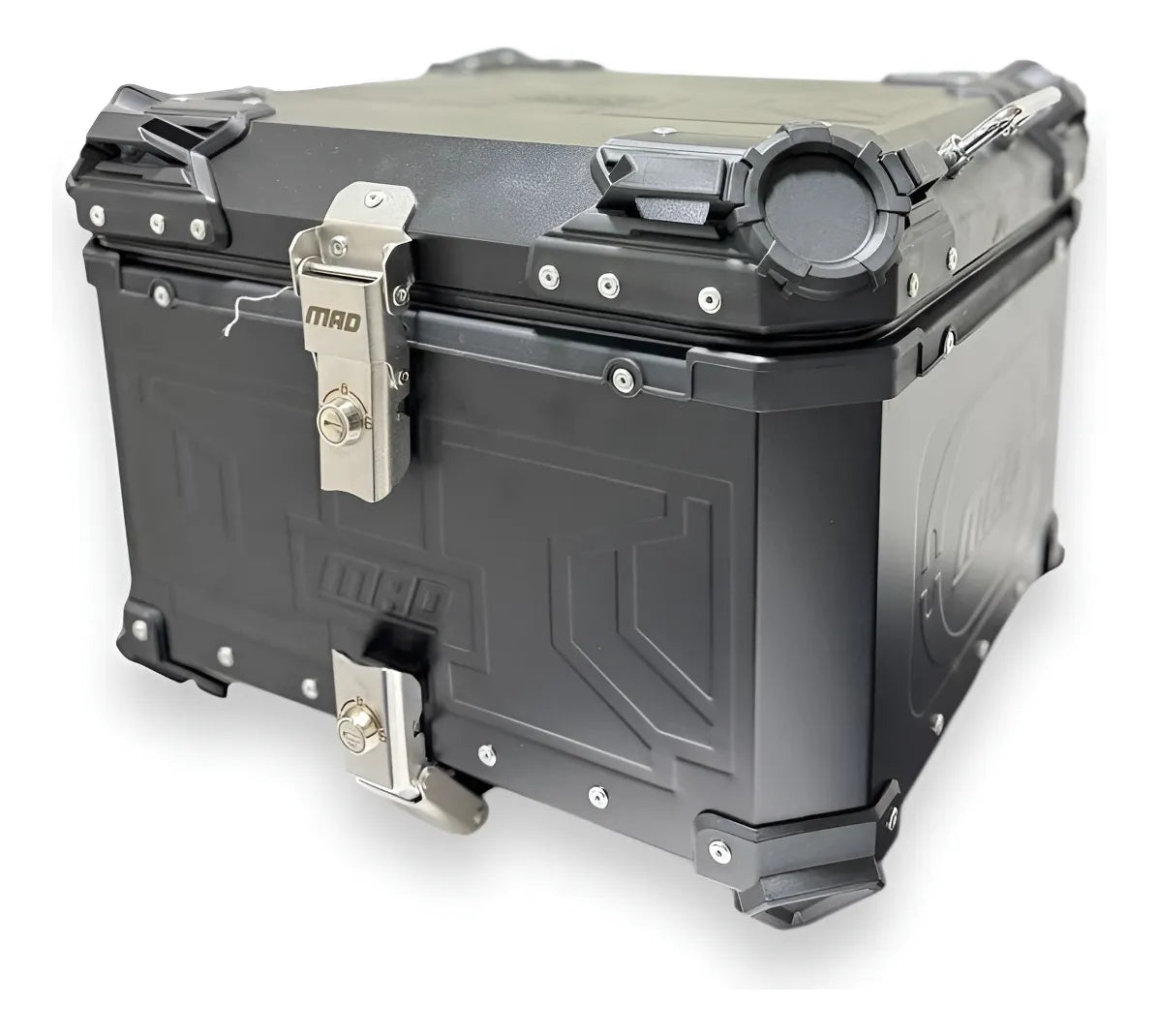 Maletero de moto de aluminio con parrilla