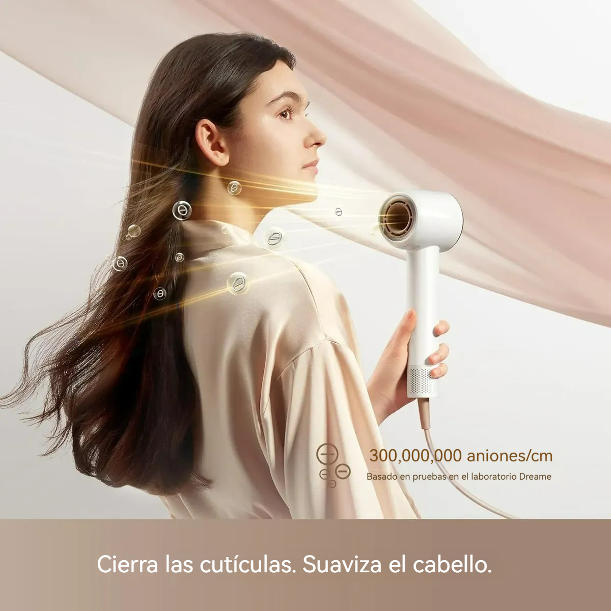 Secador de Pelo Iónico de Alta Velocidad con Motor Digital