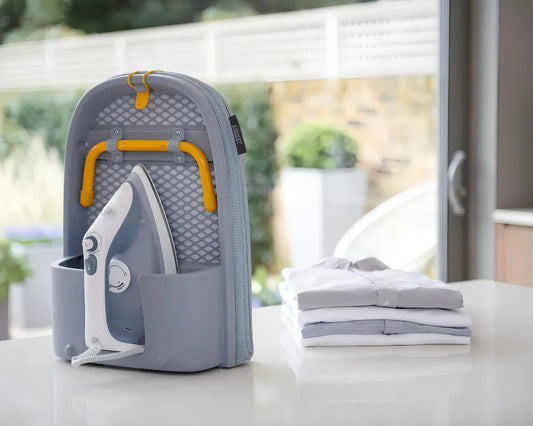 Tabla de Planchar Plegable de Mesa con Soporte Integrado