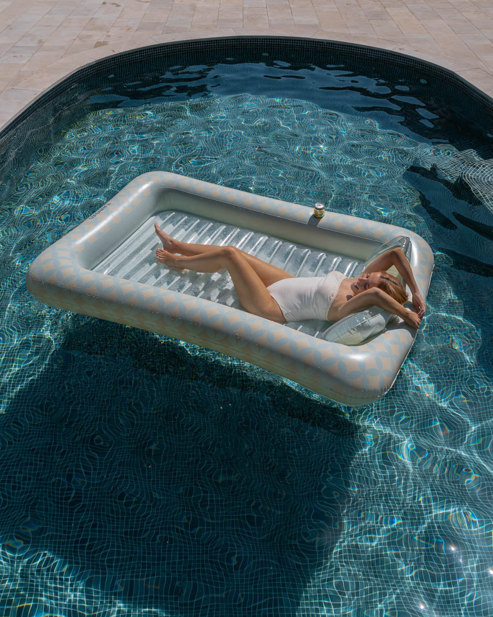 Flotador tanning pool aguamarina - Gran God Tech