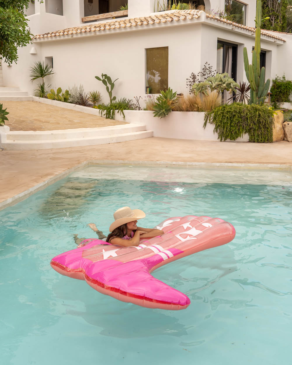 Flotador bota cowboy rosa - Gran God Tech