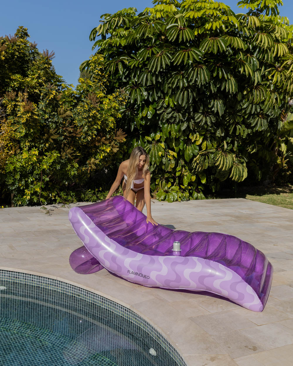 Flotador tumbona morada - Gran God Tech