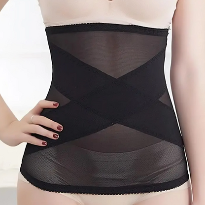 Cinturón de malla transpirable, elástica y adelgazante