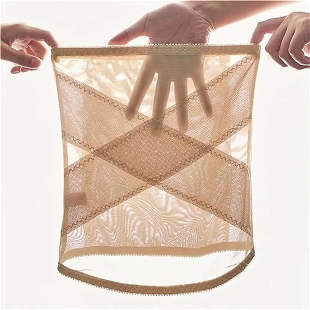 Cinturón de malla transpirable, elástica y adelgazante