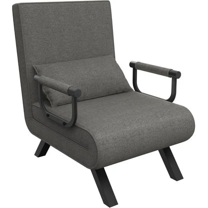 Sofá Cama Convertible con Respaldo Ajustable y Diseño Plegable