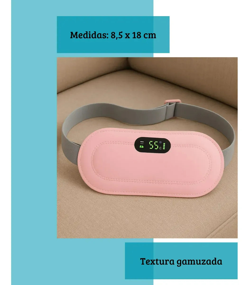 Almohadilla Térmica con Masajeador para Dolores Menstruales y Abdominales