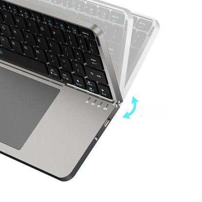 Teclado Inalámbrico Plegable con Touchpad Integrado