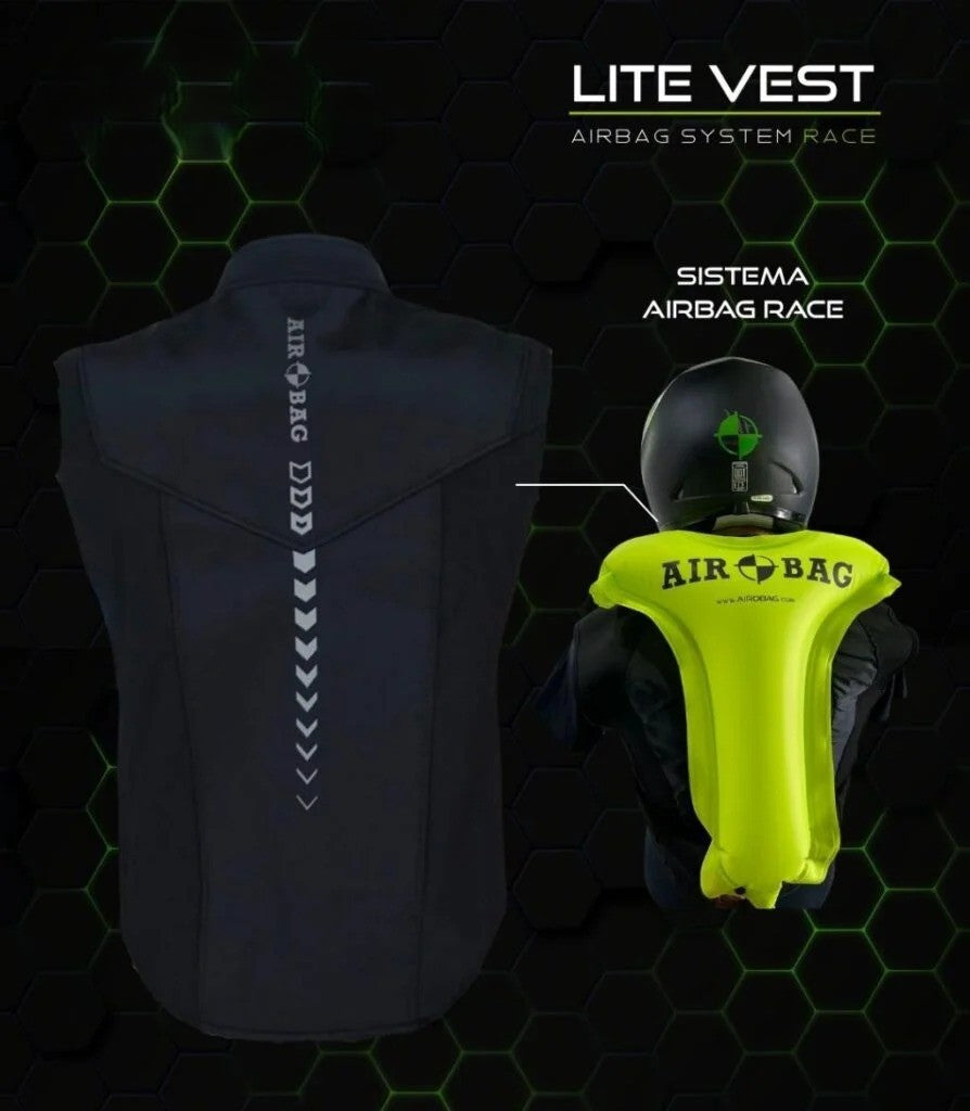 Chaleco de Protección para Motociclistas con Tecnología Triflex y Airbag